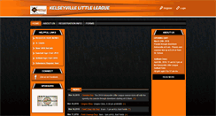 Desktop Screenshot of kelseyvillelittleleague.com