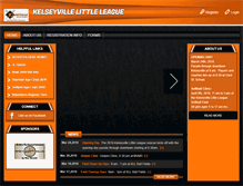 Tablet Screenshot of kelseyvillelittleleague.com